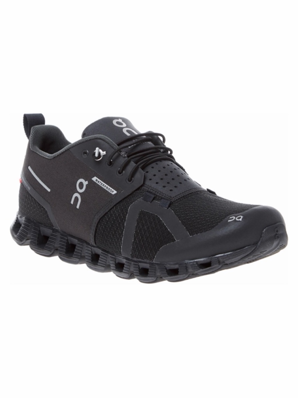 ON RUNNING • Black Waterproof Athletic Shoes, 9